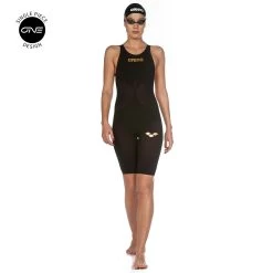 Arena Womens Powerskin Carbon Air 2 Open Back - Black Gold