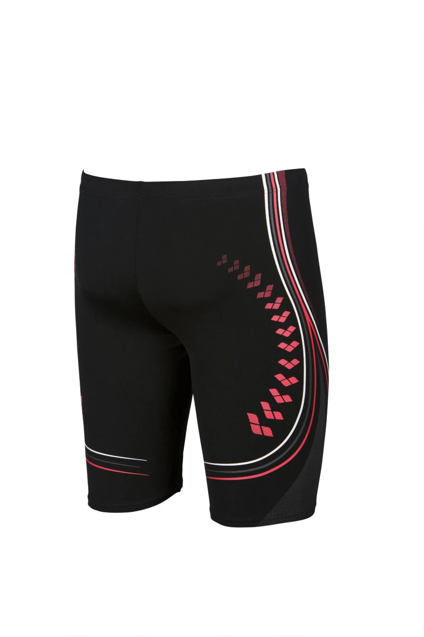 Arena Mens One Serigraphy Jammer - Black Fluo Red 4 Arena Mens One Serigraphy Jammer - Black Fluo Red - Image 2