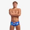 Funky Trunks Mens Classic Trunks - Battle Blue -Swim Pro Shop 020228