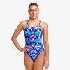 Funkita Girls Diamond Back One Piece - Mad Mirror 1 Funkita Girls Diamond Back One Piece - Mad Mirror -Swim Pro Shop 020812