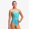 Funkita Girls Diamond Back-Prehistoric Party -Swim Pro Shop 020821