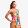 Funkita Girls Single Strap One Piece-Messy Monet -Swim Pro Shop 020878