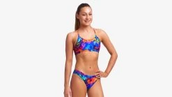 Funkita Girls Racerback Two Piece - Ocean Galaxy