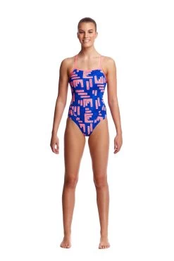 Funkita Ladies Single Strap One Piece - Hot Rod