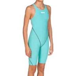 Arena Girls Powerskin ST Open Back - Aquamarine
