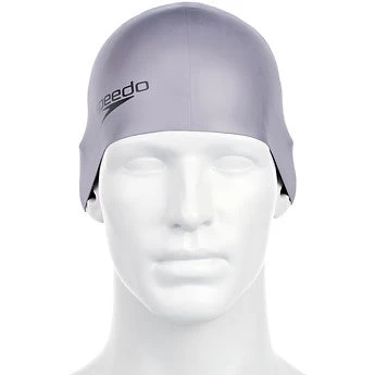 Speedo Plain Moulded Silicone Cap - Chrome 3 Speedo Plain Moulded Silicone Cap - Chrome