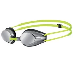 Arena Tracks Junior Mirror Goggles - Silver Black Fluo Yellow