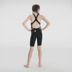 Speedo Girls Junior Lzr Racer X Open Back - Black Gold 9 Speedo Girls Junior Lzr Racer X Open Back - Black Gold -Swim Pro Shop 8 10627G859 3
