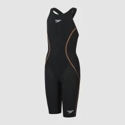 Speedo Girls Junior Lzr Racer X Open Back - Black Gold 10 Speedo Girls Junior Lzr Racer X Open Back - Black Gold -Swim Pro Shop 8 10627G859 7