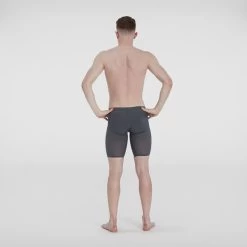 Speedo Mens Fastskin LZR Pure Valor Jammer - Charcoal Teal Black Red -Swim Pro Shop 8 11980H147 3