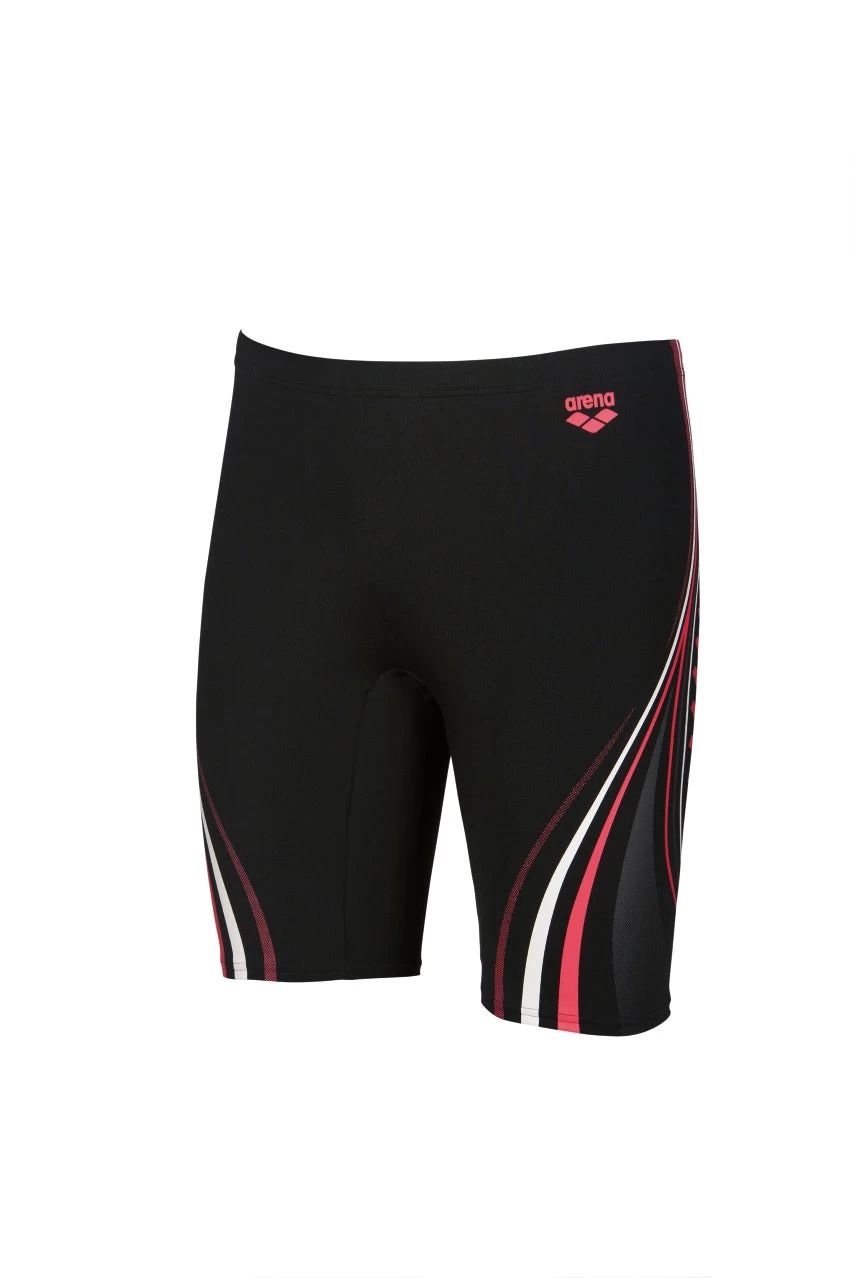Arena Mens One Serigraphy Jammer - Black Fluo Red 3 Arena Mens One Serigraphy Jammer - Black Fluo Red