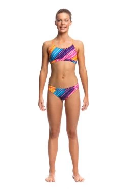 Funkita Girls Racerback Two Piece - Fine Lines