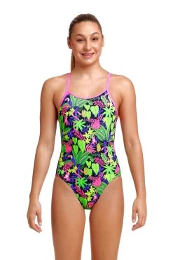 Funkita Girls Diamond Back One Piece - Sloth Slumber
