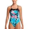 Funkita Ladies Single Strap One Piece - Flamingo Night -Swim Pro Shop FS15L FLAMINGO NIGHT 01