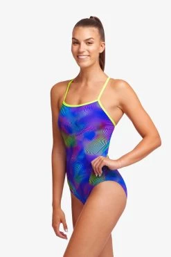 Funkita Ladies Single Strap One Piece - Screen Time 7 Funkita Ladies Single Strap One Piece - Screen Time -Swim Pro Shop FS15L SCREEN TIME 09