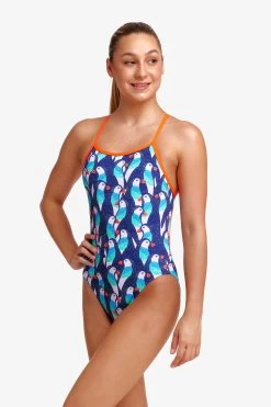 Funkita Girls Single Strap One Piece - Pengoo Parade 7 Funkita Girls Single Strap One Piece - Pengoo Parade -Swim Pro Shop FS16G PENGOO PARADE 09