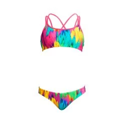 Funkita Girls Criss Cross Two Piece - Ruffles -Swim Pro Shop FS33G RUFFLES 1