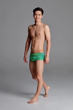 Funky Trunks Boys Classic Trunks - Green Gator -Swim Pro Shop FT32B GREEN GATOR 2003
