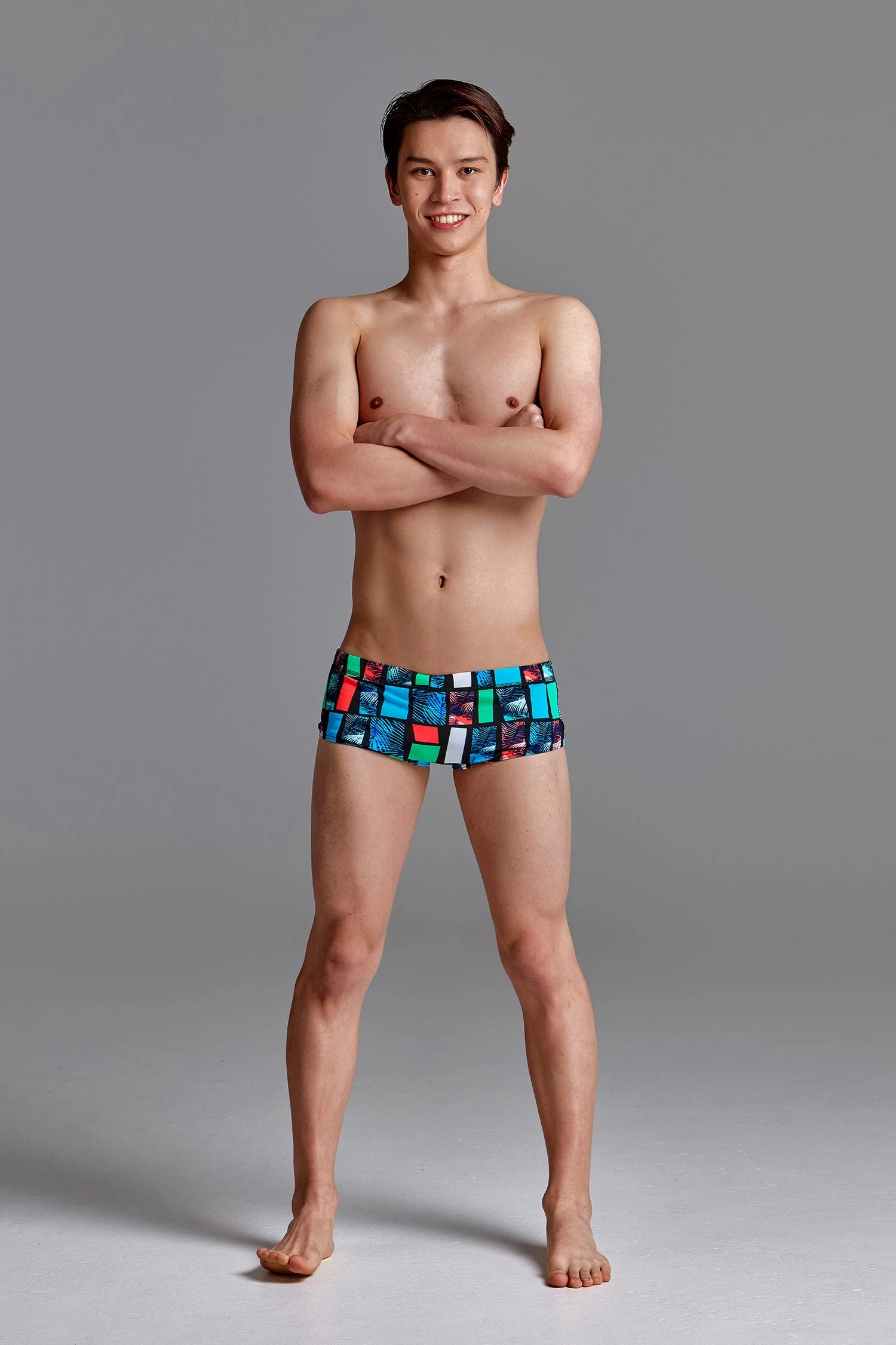 Funky Trunks Boys Classic Trunks - Jungle Line 5 Funky Trunks Boys Classic Trunks - Jungle Line - Image 3