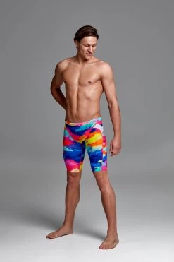Funky Trunks Mens Training Jammers - Cumulus 10 Funky Trunks Mens Training Jammers - Cumulus -Swim Pro Shop FT37M CUMULUS 0374