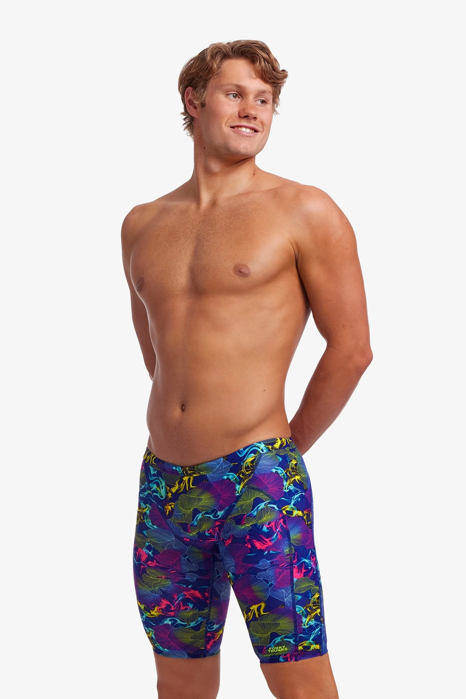 Funky Trunks Mens Training Jammers - Oyster Saucy 3 Funky Trunks Mens Training Jammers - Oyster Saucy