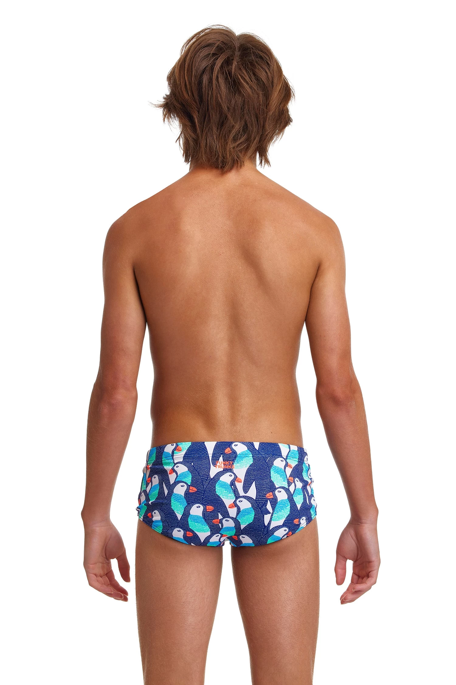Funky Trunks Boys Sidewinder Trunks - Pengoo Parade 4 Funky Trunks Boys Sidewinder Trunks - Pengoo Parade - Image 2