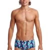 Funky Trunks Mens Sidewinder Trunks - Pengoo Parade -Swim Pro Shop FTS010M PENGOO PARADE 01