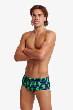 Funky Trunks Mens Sidewinder Trunks - Prickly Pete -Swim Pro Shop FTS010M PRICKLY PETE 10
