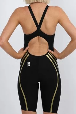Wingskin Bullet Female - Black/Gold -Swim Pro Shop Gold Bullet back 90023
