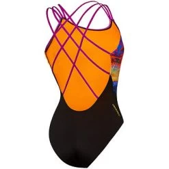 Speedo Womens Triple Crossback One Piece - Mountain Hues -Swim Pro Shop Womens Triple Crossback One Piece Back Mountain Hues