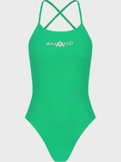 Amanzi Womens Tie Back One Piece - Emerald