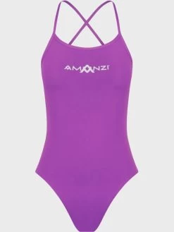 Amanzi Womens Tie Back One Piece- Fandango Purple
