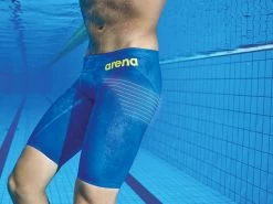 Arena Mens Powerskin Carbon Air 2 Jammer - Electric Blue Fluro Yellow -Swim Pro Shop arena powerskin carbon air 2 carbon bands