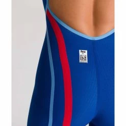 Arena Womens Carbon Core FX Open Back - Ocean Blue -Swim Pro Shop arena powerskin carbon core fx open back ocean club bottom close up