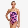 Funkita Girls Single Strap One Piece - Pop Palms -Swim Pro Shop pop palms